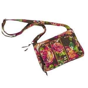 Retired Vera Bradley Crossbody Bag Purse in  English Rose Year 2012-2013